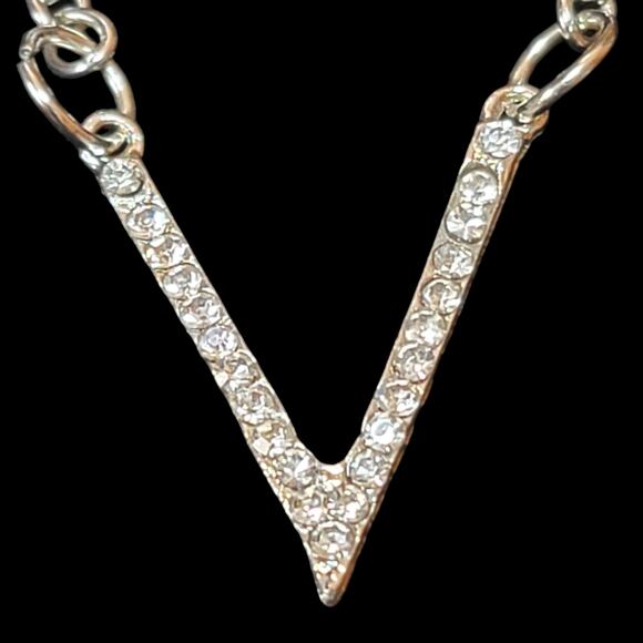 Rhinestone Necklace Earrings Set 4 Pc Lock I Love You Silver Tone Jewelry Gift - Picture 5 of 5